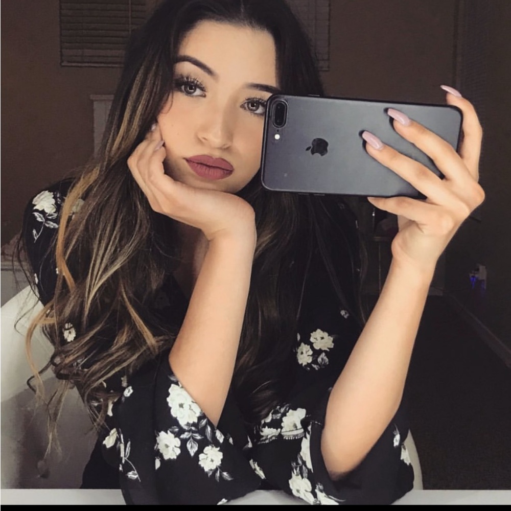 Black Flower Blouse